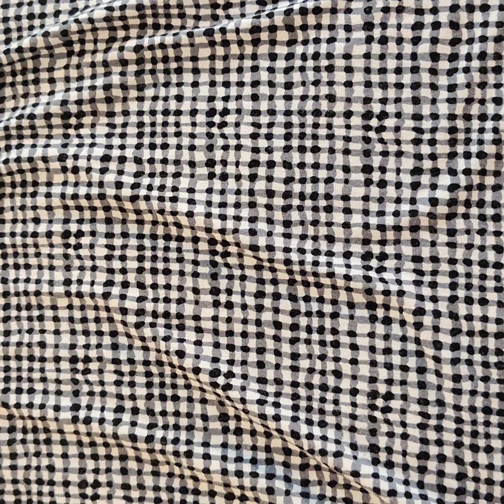 Jones New York Midi Shift Dress Size 2X Black & White Plaid Knit Classic Casual - Picture 10 of 10